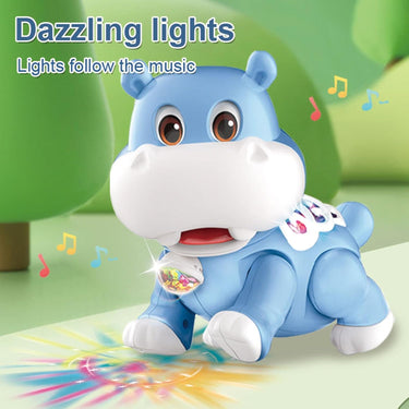 ELECTRIC ROCKING HIPPO CRAWLING TOY